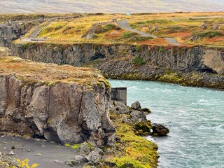 Godafoss Waterfall, Natural Wonder in Northern Iceland