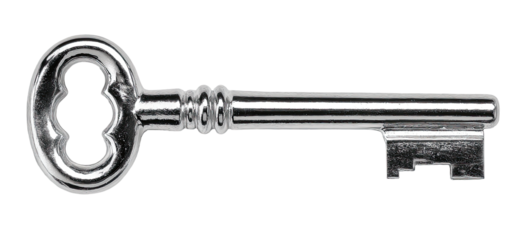 Close-up of a metallic key