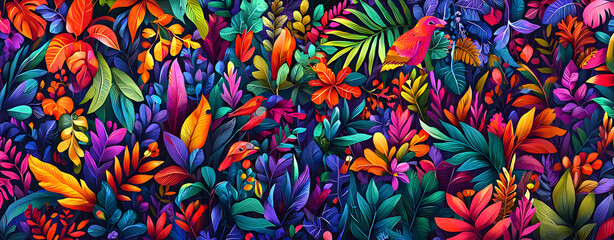 miniature wildlife photography Vibrant foliage with colorful tropical plants. adorable small animals in nature peaceful nature wallpaper collection