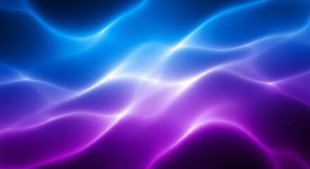 Obraz premium Abstract Glowing Waves - A Mesmerizing Display of Light and Color.