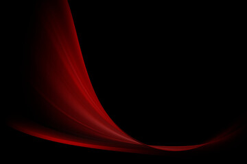 Modern black background with dynamic red lights effects.