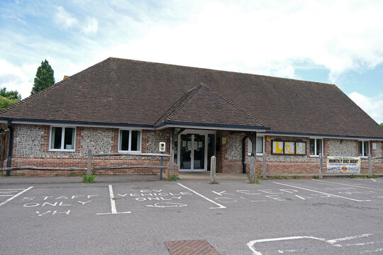 Boxgrove village hall exterior. West Sussex, England. 