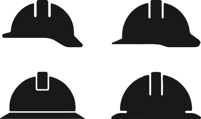 set baseball hat black icon vector design 