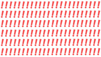 びっくりマーク（背景透過）の背景のイラスト