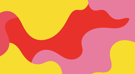 Colorful abstract fluid background with wavy organic shapes in a bold modern vector art style