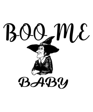 Boo Me Baby, Cute Ghost Graphic   SVG File  