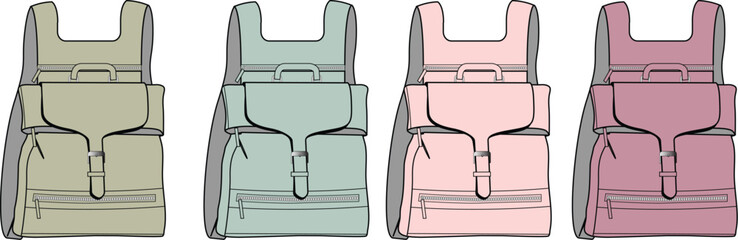 Stylish Backpack Designs A Spectrum of Colors and Functional Features for Everyday Adventures