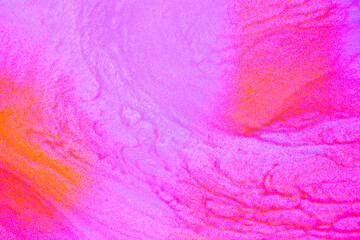 Shimmering multicolor abstract background. Liquid glitter paint texture waves and swirls. Beautiful...