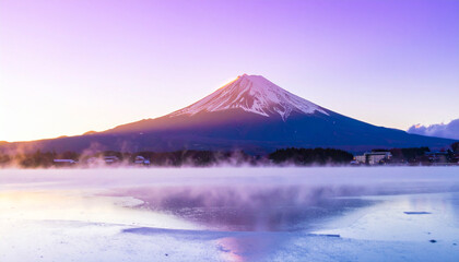 富士山　初日の出 　ai生成画像