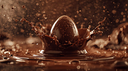 &ldquo;Liquid Luxury: Chocolate Egg Dive&rdquo;