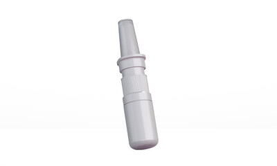 Nasal spray bottle isolated mockup