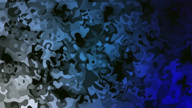 Abstract Camouflage Pattern with Blue and Gray Tones and Gradient image photo. Futuristic abstract camo pattern featuring smooth blue and gray gradient for digital art designs.
