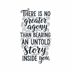 Obraz premium Hand-drawn inspirational quote about the importance of expressing creativity and sharing personal stories