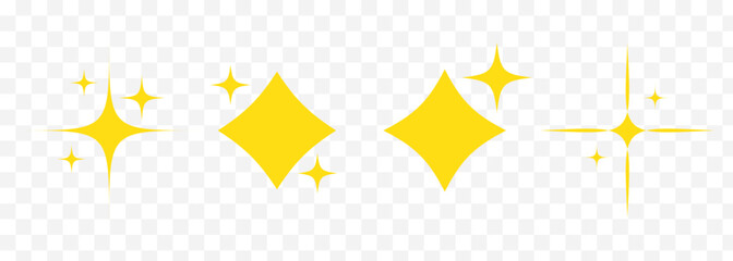 Sparkle star icon set simple star burst symbol transparent png and vector illustration shimmering four pointed star icon set sparkles star symbols vector bright sparkle star sparkle shiny flash. EPS10