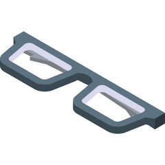 Gray Framed Eyeglasses With Clear Lenses On A Transparent Background And A White Border Around The Lenses