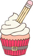 Teacher Christmas Clipart , Cute Pastel Holiday Classroom , Hand Drawn Teacher Coffee School Illustration