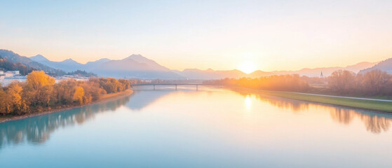 river and mountains