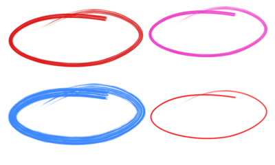 Hand-drawn circle marker set colorful doodle style perfect for highlighting text or drawing attention