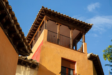 Detalle de fachadas en casa antiguas