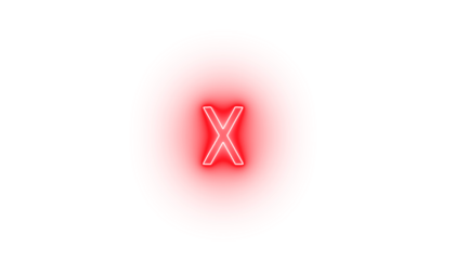 3d render of a red sign symbol on a white background