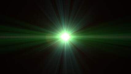 Dynamic glow with vibrant emerald light burst, a striking visual element radiating energy and hope,...