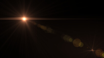 Golden lens flare effect for adding a touch of magic, use it to enhance your designs with a...