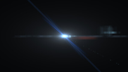 Dramatic lens flare overlay effect for cinematic scenes, adding a captivating glow and enhancing the visual impact of your creative projects with a modern, stylish touch