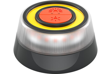 Portable emergency LED beacon light, transparent background