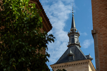 Vistas exteriores del Alcazar de Toledo en España