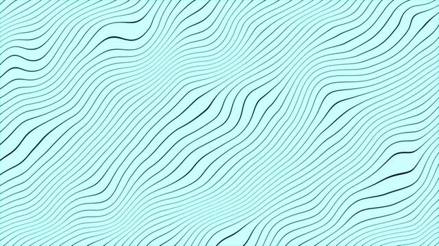 Repeating Pattern of Thin, Wavy Lines on a Light Teal Background image photo. Digital background with light teal base and thin wavy lines forming repeating pattern image.
