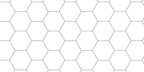 Abstract white  grid hexagon pattern. White abstract vector wallpaper with hexagon grid. Technology Futuristic honeycomb mosaic white background.	