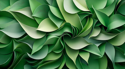 Nature's Green Embrace Abstract Composition of Verdant Foliage Creates a Lush, Soothing Visual Experience