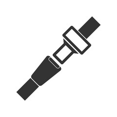 Seat belt icon isolated on transparent background