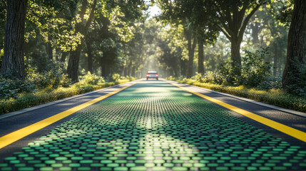 E-bus charging – Electric public transport buses at charging station, modern sustainable city initiative.