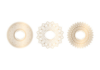 Elegant Mandala Ornament Vector, round abstract circle. Mandala style