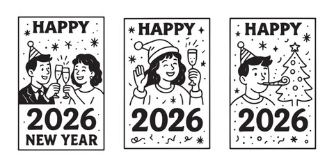 Celebrate a joyful New Year's Eve 2026 with festive cheers and party vibes, capturing the excitement of fresh beginnings and happy moments.