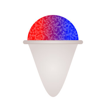 snow cone vector illustration
