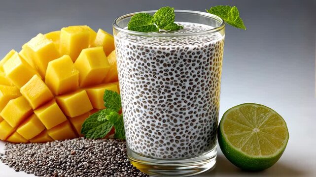 Discovering a refreshing mango chia seed drink with lime that energizes your day