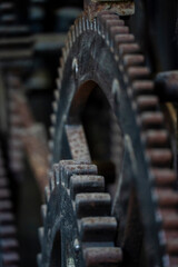 Clock machinery, rolled and cast iron, 20th century, Huesca Diocesan Museum, Aragon community, Spain
