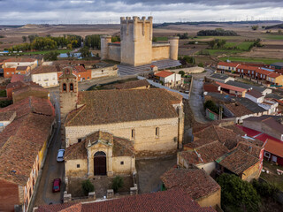 Naklejka premium Castle of the Comuneros, Torrelobaton Castle, Torrelobatón, Province of Valladolid, Castile and Leon, Spain
