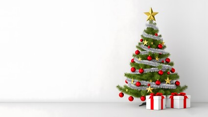christmas tree and gifts