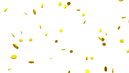 Shiny Gold Coin PNG – Realistic Isolated Coin on Transparent Background Perfect for Graphic Design, Compositing, and Digital Artwork