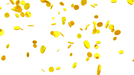 Shiny Gold Coin PNG – Realistic Isolated Coin on Transparent Background Perfect for Graphic Design, Compositing, and Digital Artwork