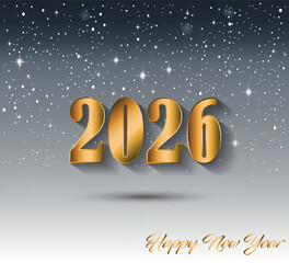 2026 Happy New Year background.
