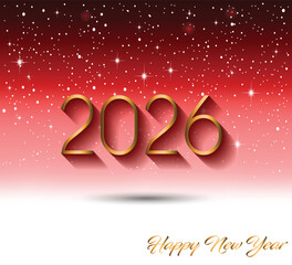 2026 Happy New Year background.