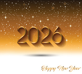 2026 Happy New Year background.
