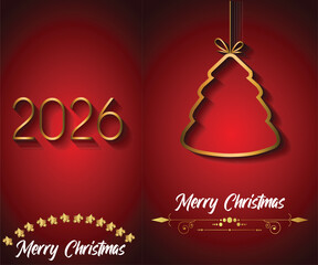 2026 Merry Christmas background for your seasonal invitations, festival posters, greetings cards.