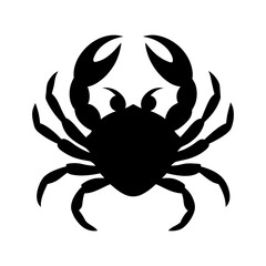 A crab silhouette vector illustration