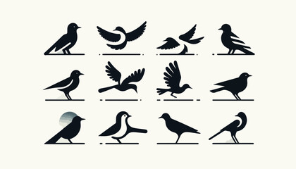 vector bird silhouette
