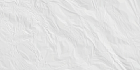 White paper wrinkled texture for background space. Rough white paper. Paper texture, recycled creased paper background.	
